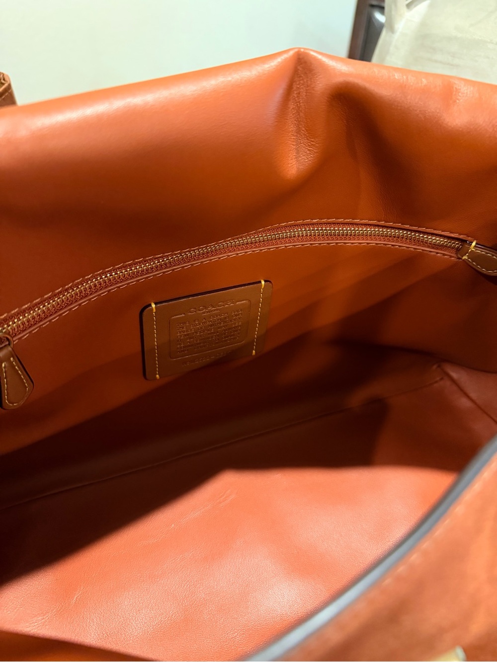 NWT Coach Suede Chelsea 36 in Clay plus bag insert - Picture 8 of 13